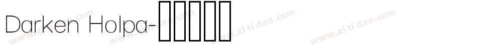 Darken Holpa字体转换